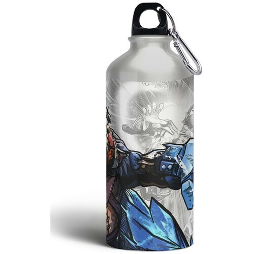 Бутылка спортивная, туристическая фляга, 500мл с карабином Dota 2(дота, Warcraft III Reign of Chaos. варкрафт) - 1052