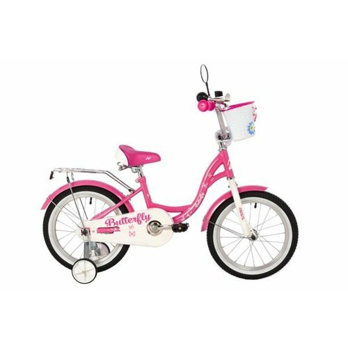 Детский велосипед Novatrack Butterfly 16' (2023) 16 Розовый