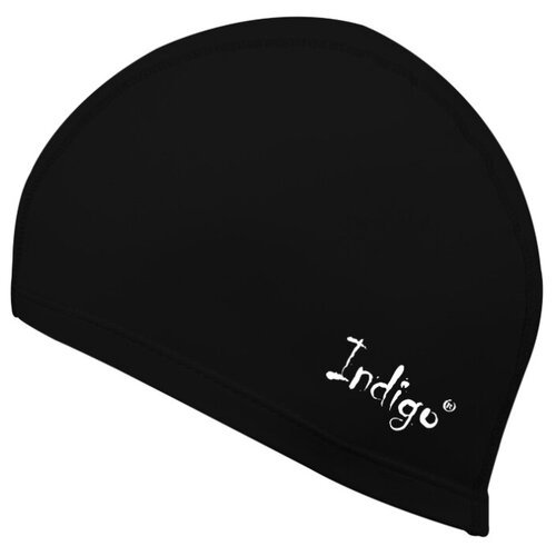 Шапочка для плавания ткань прорезиненная с PU пропиткой INDIGO IN048 Черный