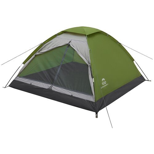Палатка двухместная JUNGLE CAMP Lite Dome 2, цвет: зеленый/серый