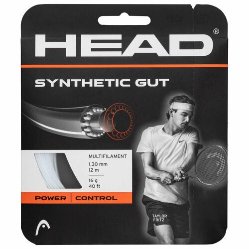 Струна для тенниса HEAD 12m Synthetic Gut, White, 1.25