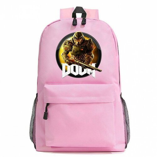 Рюкзак Дум (Doom) розовый №6