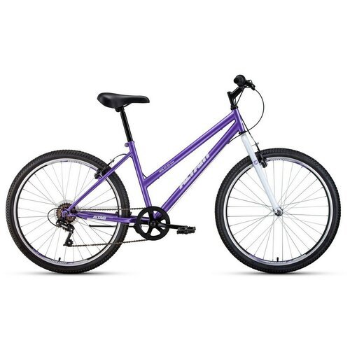 Велосипед ALTAIR MTB HT 26 low (2020-2021), горный (взрослый), рама 15', колеса 26', фиолетовый/белы