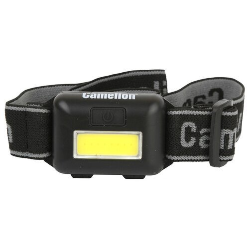 Camelion LED5355 (фонарь налобн, черн.,1Вт COB LED, 3 реж, 3XAAA, пласт, блист)