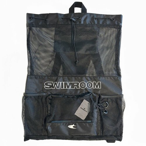 Сетчатый мешок - рюкзак для спорта и пляжного отдыха SwimRoom 'Mesh Backpack 2.0', черный