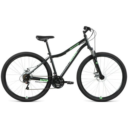 Горный (MTB) велосипед ALTAIR MTB HT 29 2.0 Disc (2021) черный/ярко-зеленый 17' (требует финальной сборки)