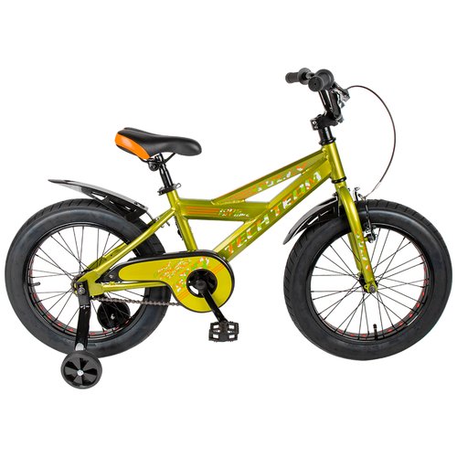 Велосипед детский TechTeam Bully 16' Fat Bike, зеленый