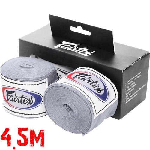 Боксёрские бинты Fairtex Mint Grey 4,5 метра