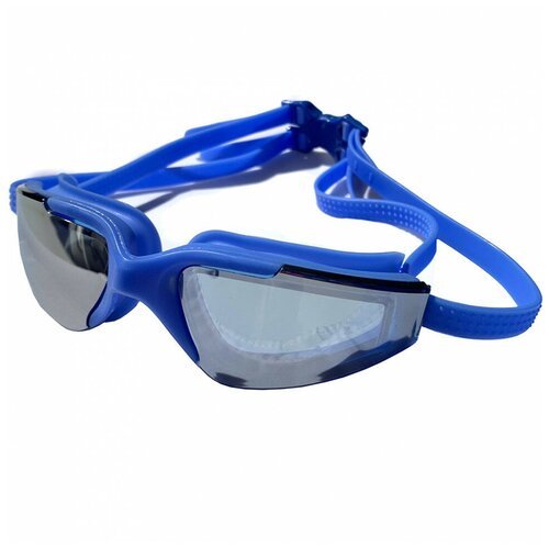 E38879-1 Очки для плавания взрослые зеркальные (синие)