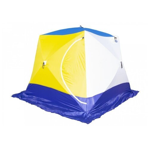 Палатка зимняя стэк КУБ-4Т трехслойная, дышащая (250х250х200 см)