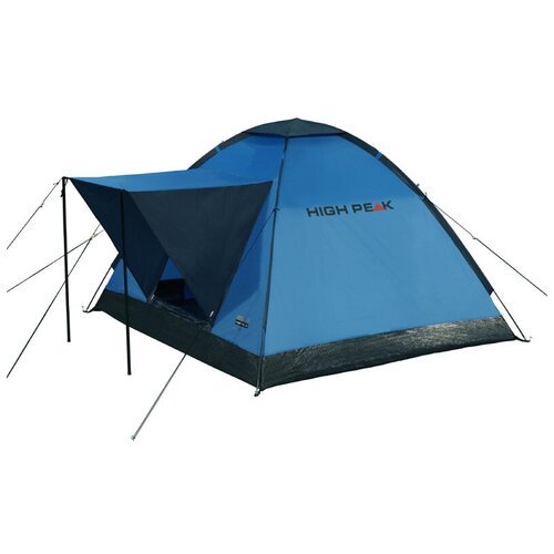 Палатка трекинговая трёхместная High Peak Beaver 3, синий/серый