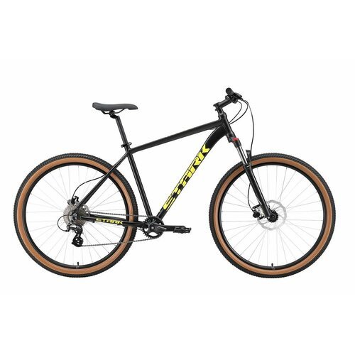 Велосипед Stark Hunter 29.3 HD (2024) 18' черный/кислотно-желтый