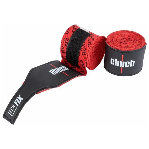 Бинты эластичные Clinch Boxing Crepe Bandage Tech Fix красные (длина 4.5 м)