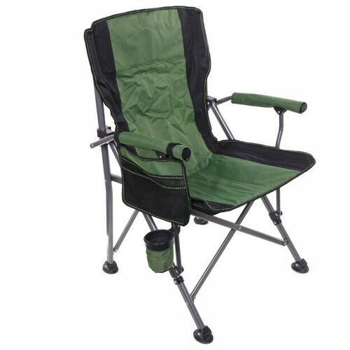 Кресло складное с подлокотниками до 120кг 64*53*90 см зеленое
