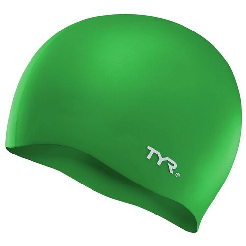 Шапочка для плавания Tyr Wrinkle Free Silicone Cap, Lcs-310, зеленый (senior)