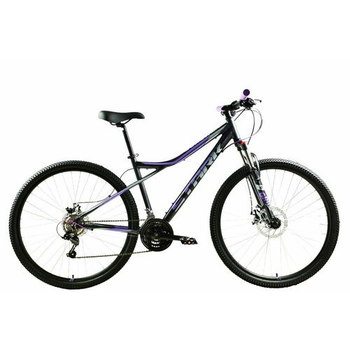 Велосипед Stark Slash 29.1 D (2024) 18' черный металлик/сиреневый, серый