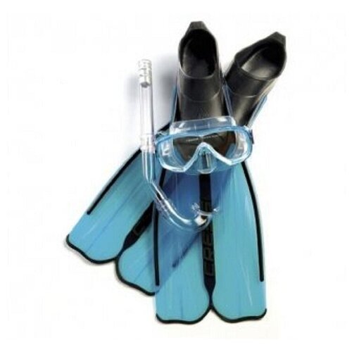 Набор для снорклинга CRESSI RONDINELLA BAG, синий, р-р 45/46 (ласты + маска + трубка + сумка)