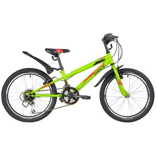 Детский велосипед Novatrack Racer 20 12sp, год 2020, цвет Зеленый