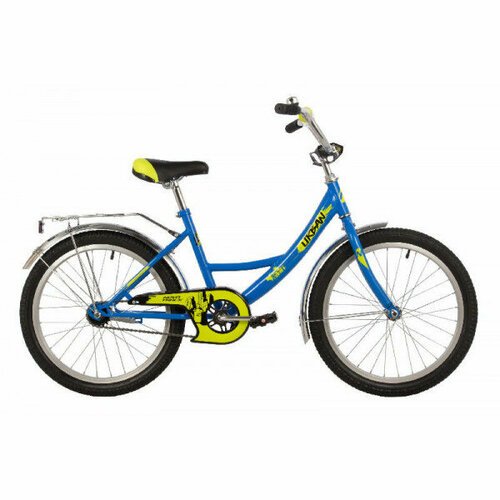 Детский велосипед NOVATRACK 20', URBAN, синий, защита А-тип, тормоз нож, крылья и багажник хром.