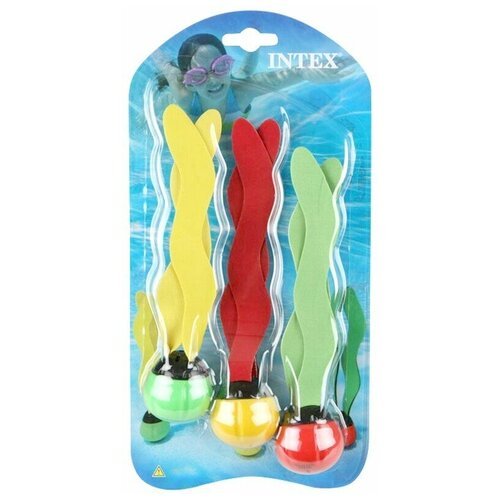 Лепестки для подводной игры Intex Лепестки 55503, желтый/зеленый/красный
