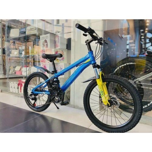 Детский горный велосипед TimeTry TT021 20 колеса,синий для мальчиков и девочек, 11 рама' , 2023