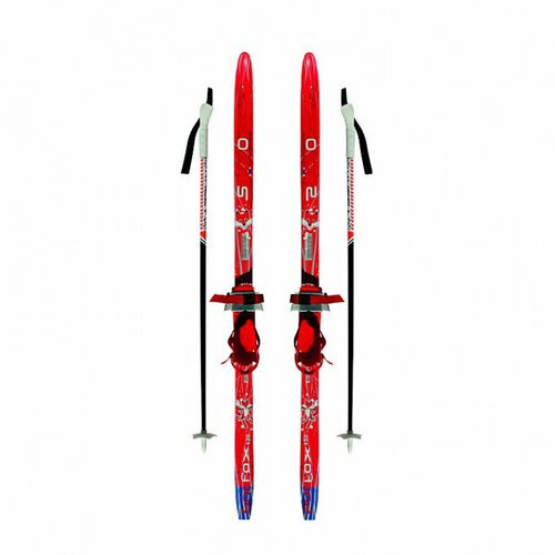 Лыжный комплект ТТ с комбинированым креплением с палками 120 см