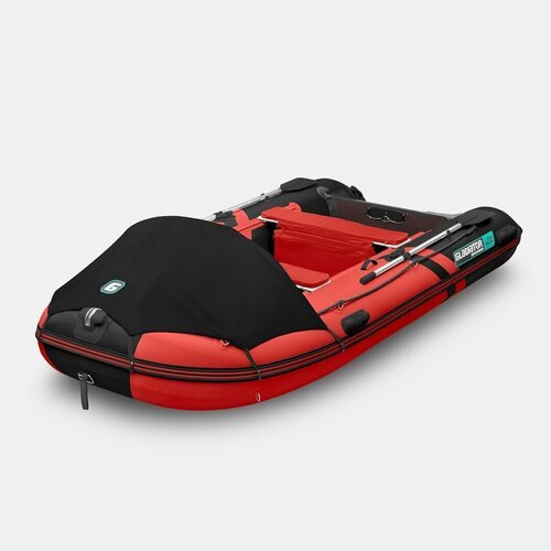 Надувная лодка GLADIATOR C400AL красно-черный