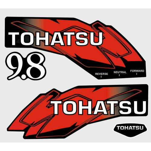 Комплек наклеек для лодочного мотора Tohatsu 9.8