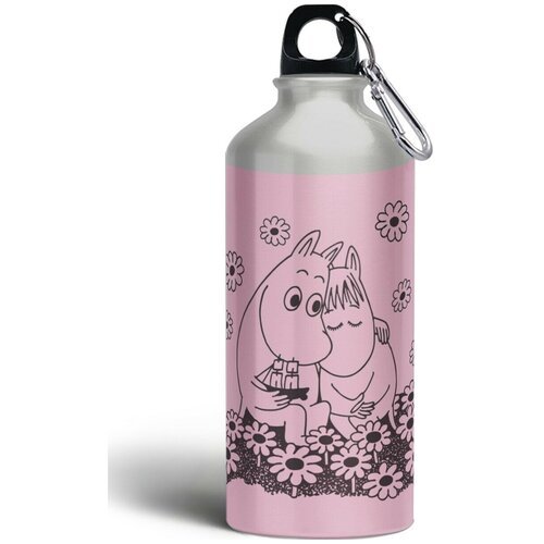 Бутылка спортивная/туристическая фляга мультфильм муми тролль moomin - 6250