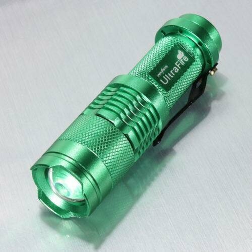 Водонепроницаемый светодиодный фонарик UltraFire CREE Q5 (зеленое свечение)
