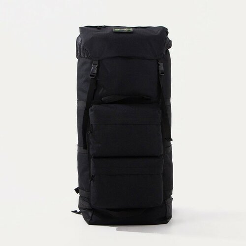 Huntsman Рюкзак туристический, 100 л, отдел на стяжке, 4 наружных кармана, цвет чёрный
