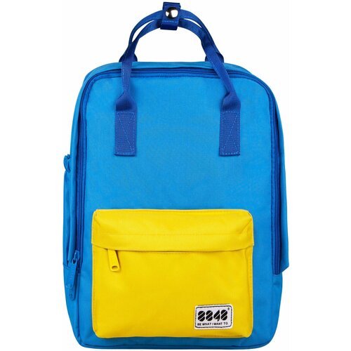 Рюкзак / 8848 / 003-008-041 Рюкзак-сумка 33х14х23 см / сине-жёлтый