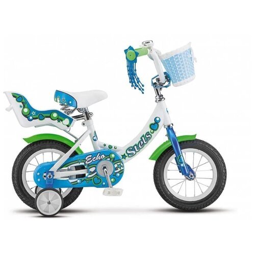 Велосипед детский 12' Stels ECHO рама 8' Белый/морская волна