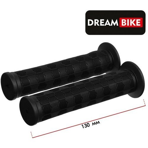 Грипсы 130 мм, Dream Bike, посадочный диаметр 22,2 мм, цвет чёрный
