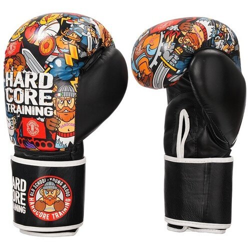 Боксерские перчатки Hardcore Training Doodles - Hardcore Training - Черный - 16 oz