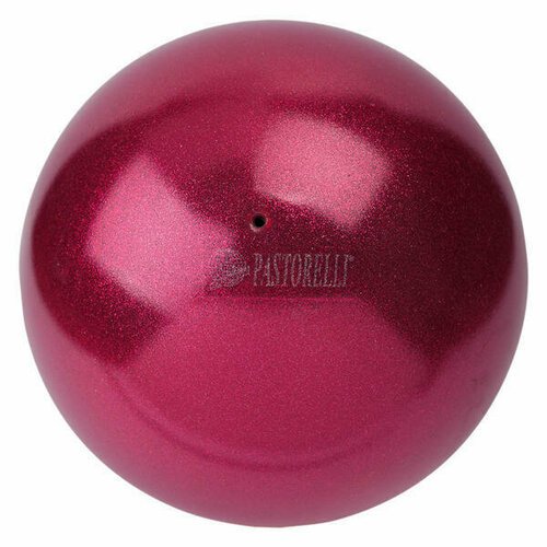 Мяч PASTORELLI 18см. 02068 Малиновый GLITTER HV FIG