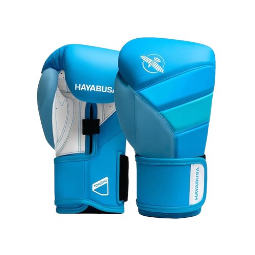 Боксерские перчатки Hayabusa T3 Neon Blue (12 унций)