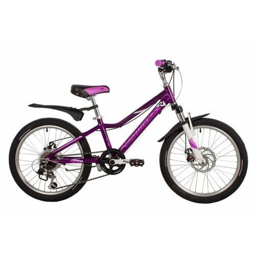 Велосипед 20 Novatrack NOVARA D (DISK) (6-ск.) (ALU рама) фиолетовый VL22