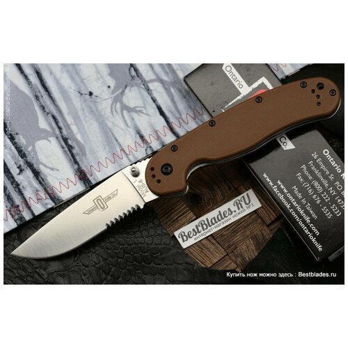 Складной нож Крыса Ontario Knife RAT-1 8849CB