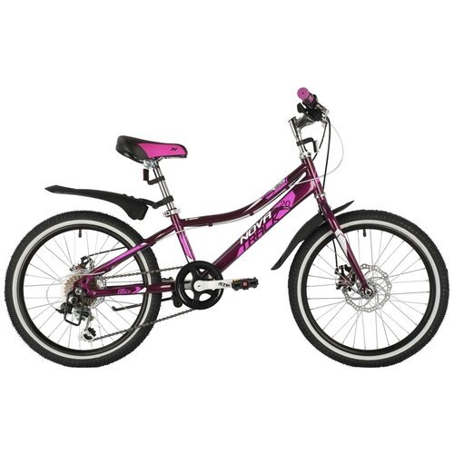 Горный (MTB) велосипед Novatrack Alice 20 Disc (2021) пурпурный 10' (требует финальной сборки)
