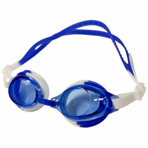 Очки для плавания E36884 (бело/синие)