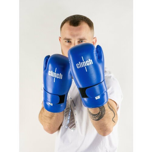 Перчатки полуконтакт Clinch Semi Contact Gloves Kick синие (размер XL)