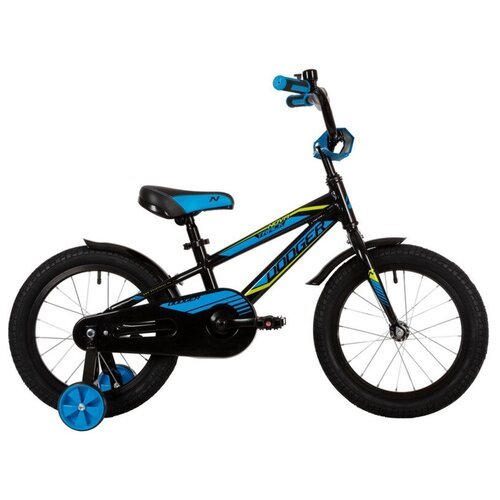 Детский велосипед Novatrack Dodger 16, год 2022, цвет Черный