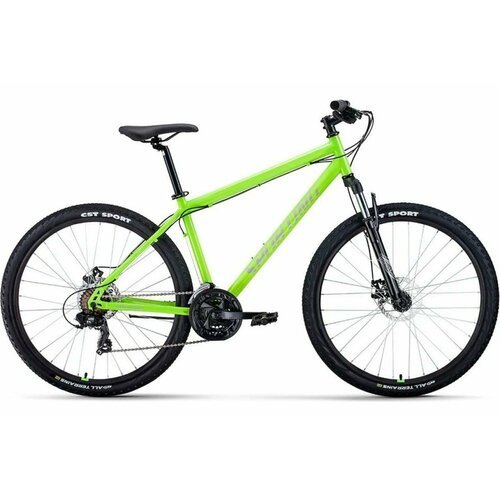 Горные (кросс-кантри) велосипеды Forward Горный велосипед FORWARD SPORTING 27,5 2.0 D 2023, 17' ярко-зеленый/серебристый