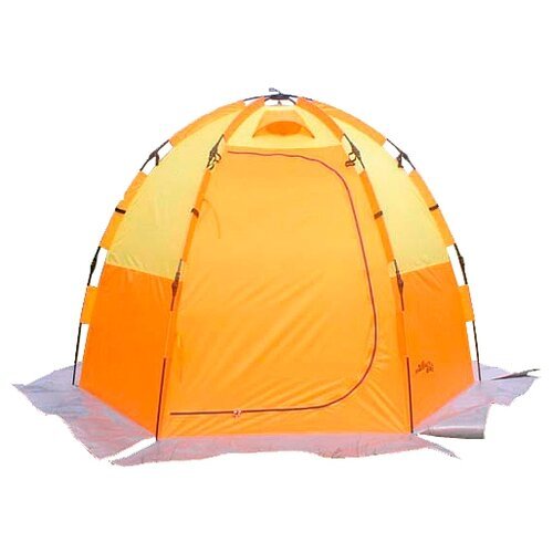 Палатка для рыбалки трёхместная World of Maverick Ice 5, orange/yellow