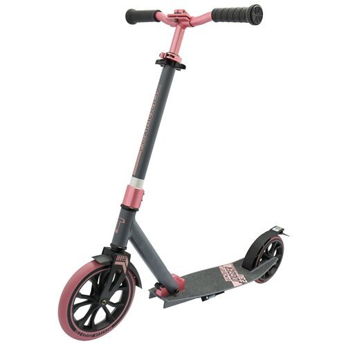 Детский 2-колесный городской самокат TechTeam Jogger 230 2021, серо-розовый