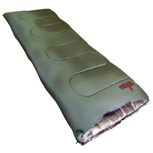 Спальный мешок Totem Woodcock XXL, оливковый/морская волна, молния с левой стороны