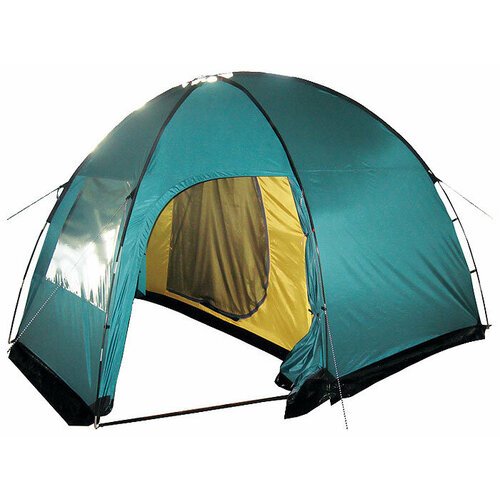 Палатка кемпинговая четырёхместная Tramp BELL 4 V2, зеленый