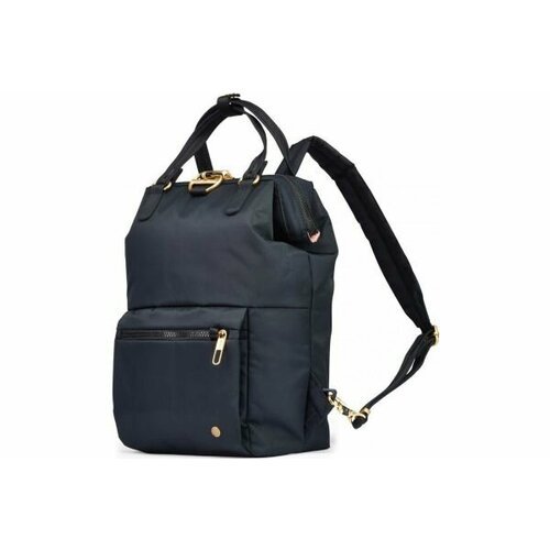 Женский рюкзак антивор Pacsafe Citysafe CX mini Econyl черный 11 л материал нейлон, 26 х 13 х 35 см, отделение для ноутбука