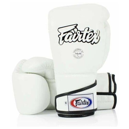 Боксерские перчатки Fairtex Angular Sparring BGV6 White (12 унций)